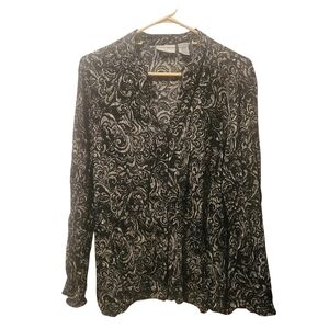 Jaclyn Smith blouse Size XL